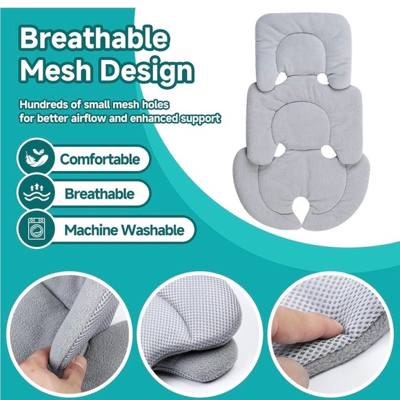 Infant Car Seat Insert Head & Body Support Cushion – Compatible with UPPAbaby - Picture 3 of 7